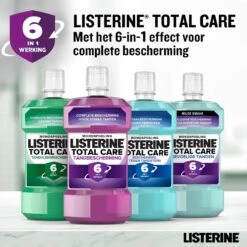 LISTERINE Total Care Tandbescherming, Mondspoeling, Biedt Complete Bescherming Voor Sterke Tanden Met 6 In 1 Effect, 3 X 500 Ml -Verzorgingsproducten 1200x1200 1362
