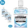 LISTERINE Advanced White Milde Smaak, Mondspoeling, Verwijdert Sterke Verkleuring Voor Wittere Tanden In Slechts 1 Week, 3x 500 Ml