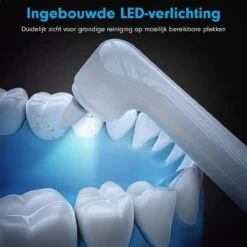 DEN-T® PRO P350 Elektrische Tandenpolijster - Wit - 5 Standen - 5 Opzetstukken - Polijstmachine - Polijstset - Tanden Polijsten - -Verzorgingsproducten 1200x1200 1380