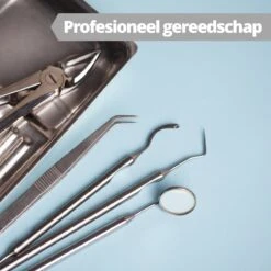 AdroitGoods 7 Delige RVS Tandarts Setje - Incl Haakje En Spiegel - Tandenstokers - Tandplak - Gebit Verzorging Setje -Verzorgingsproducten 1200x1200 1520