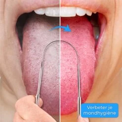 Nuvance - Professionele Tongschraper - 3 In 1 Set - Voor Mondverzorging - Tongreiniger - Tong Schraper - Tongue Scraper - RVS -Verzorgingsproducten 1200x1200 1559