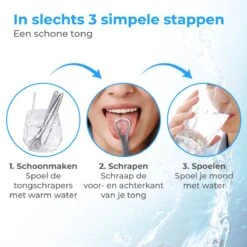 Nuvance - Professionele Tongschraper - 3 In 1 Set - Voor Mondverzorging - Tongreiniger - Tong Schraper - Tongue Scraper - RVS -Verzorgingsproducten 1200x1200 1560