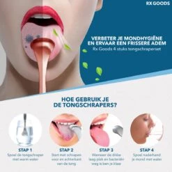 RX Goods Rosé Gouden Tongschraper Voor Mondverzorging – 4 Stuks – Duurzaam & Herbruikbaar -Verzorgingsproducten 1200x1200 1581