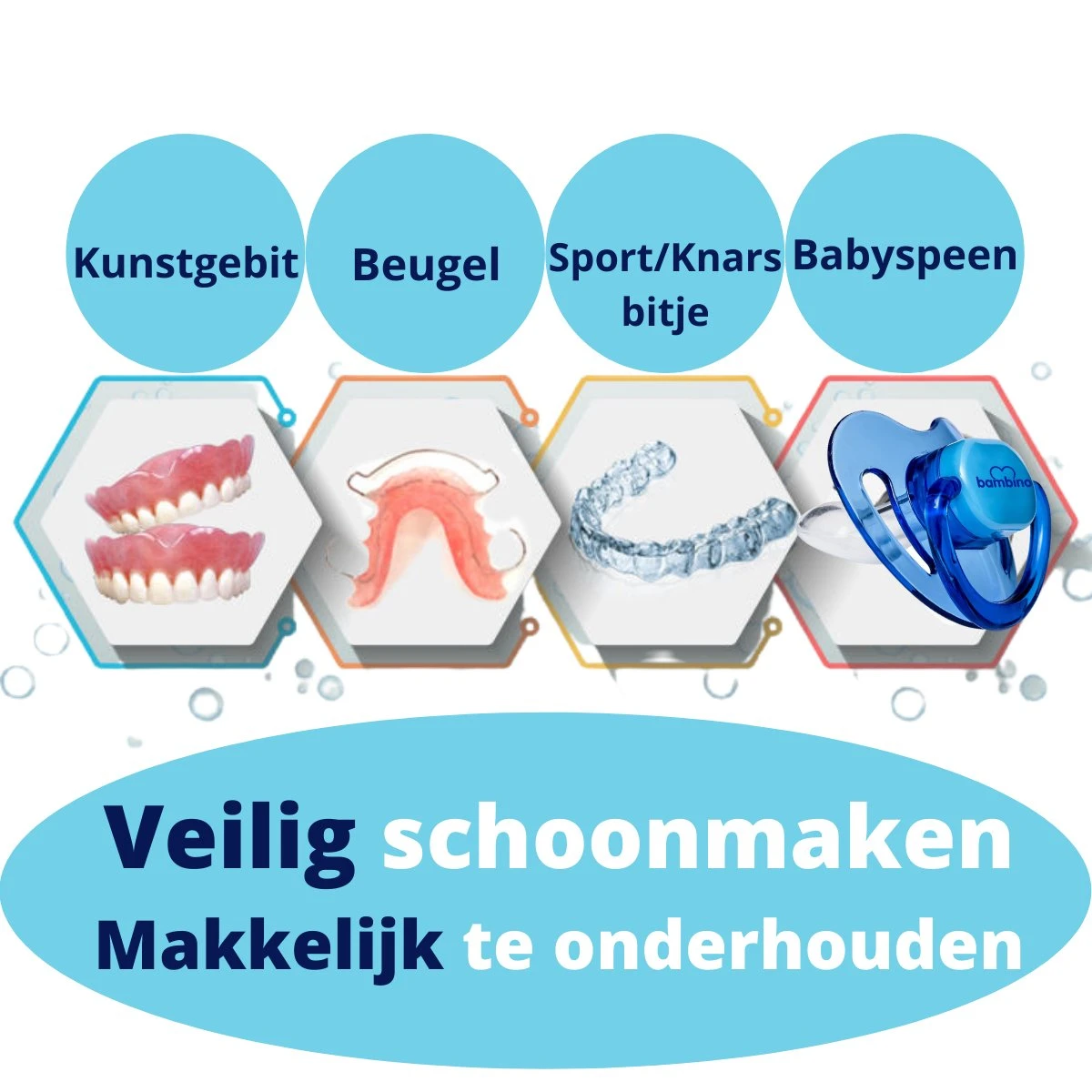 Dr. Ortho Reinigingstabletten 96 Stuks - Bitje - Tanden - Beugel - Kunstgebit - Voordeelverpakking 3 Dr. Ortho Reinigingstabletten 96 Stuks - Bitje - Tanden - Beugel - Kunstgebit - Voordeelverpakking - Afbeelding 3