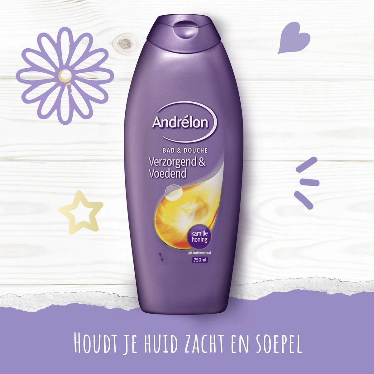 Andrélon 2in1 Bad & Douchegel - 6 X 750 Ml - Voordeelverpakking 5 Andrélon 2in1 Bad & Douchegel - 6 X 750 Ml - Voordeelverpakking - Afbeelding 5