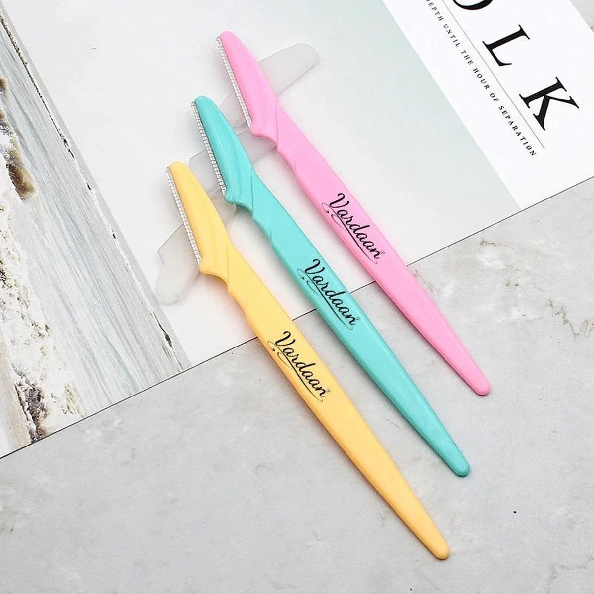 Scheermes Gezicht - Vardaan Scheermes - Scheermes Lippen - Scheermes Wenkbrauw - Wenkbrauw Trimmer - Wenkbrauw Epileren - Gezichts Ontharing - 3 Stuks 1 Scheermes Gezicht - Vardaan Scheermes - Scheermes Lippen - Scheermes Wenkbrauw - Wenkbrauw Trimmer - Wenkbrauw Epileren - Gezichts Ontharing - 3 Stuks