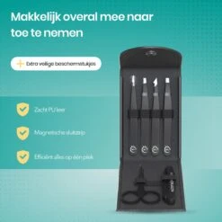 FreshDragon Pincet Epileer Set - Met Wenkbrauw Schaartje En Mesje - Tweezer -Verzorgingsproducten 1200x1200 570