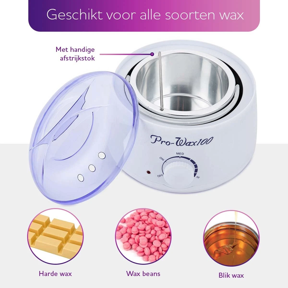Wax Apparaat Voor Ontharen Van Lichaam - Wax Verwarmer - Wit 5 Wax Apparaat Voor Ontharen Van Lichaam - Wax Verwarmer - Wit - Afbeelding 5
