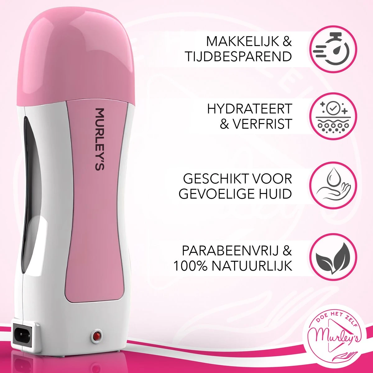MURLEY'S Wax Apparaat Roll-On Honing Wax Ontharing Set Met 5x Cartridges + Before En After Sprays + 100 Strips- Voor Lichaam En Gezicht - Zwart 3 MURLEY'S Wax Apparaat Roll-On Honing Wax Ontharing Set Met 5x Cartridges + Before En After Sprays + 100 Strips- Voor Lichaam En Gezicht - Zwart - Afbeelding 3