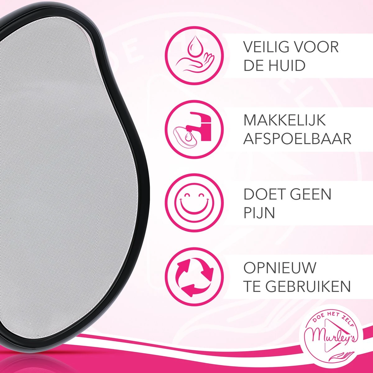 MURLEY’S Crystal Hair Removal - Krystal Remover - Haarverwijderaar - Epilator - Pijnloze En Veilige Ontharing ZWART 3 MURLEY’S Crystal Hair Removal - Krystal Remover - Haarverwijderaar - Epilator - Pijnloze En Veilige Ontharing ZWART - Afbeelding 3
