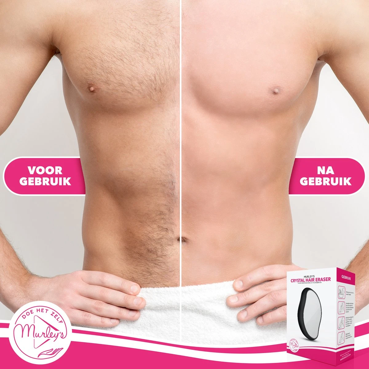 MURLEY’S Crystal Hair Removal - Krystal Remover - Haarverwijderaar - Epilator - Pijnloze En Veilige Ontharing ZWART 8 MURLEY’S Crystal Hair Removal - Krystal Remover - Haarverwijderaar - Epilator - Pijnloze En Veilige Ontharing ZWART - Afbeelding 8