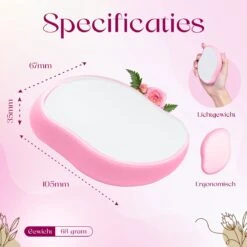 Agellic® Crystal Hair Removal – Hair Remover – Crystal Hair Remover – TikTok – Scrubi – Pijnloze Epilator – Scrubbi – Kristalpad – Haarverwijderaar Voor Vrouwen – Crystal Hair Eraser – Roze -Verzorgingsproducten 1200x1200 693