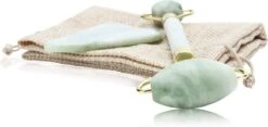 Merkloos LoveHealth Jade Roller En Gua Sha Schraper Set Gezichtsmassage - 100% Originele En Pure Jade -Verzorgingsproducten 1200x570