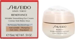 Shiseido Benefiance Wrinkle Smoothing Eye Cream Oogcrème - 15 Ml -Verzorgingsproducten 1200x621