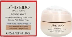 Shiseido Benefiance Wrinkle Smoothing Eye Cream Oogcrème - 15 Ml -Verzorgingsproducten 1200x626 1