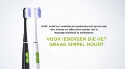 GUM® 1x GUM Activital Sonic Elektrische Tandenborstel - Wit + 1x GUM Opzetborstels Wit -Verzorgingsproducten 1200x672 3