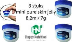 Vaseline® 3x Vaseline Pure Petroleum Jelly Original - 8,2 Ml/ 7g - Bodygel| 3 Stuks Mini Petroleum Jelly