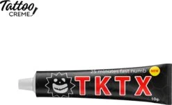 Tattoo Creme - TKTX - Zwart - Tatoeage - Tattoo Zalf - Verdovende Créme - Tattoo Zonder Pijn - Snelwerkend En Langdurig - 10g