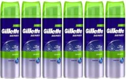 Gillette® Gillette Series Gevoelige Huid Scheergel Mannen - 6x200ml Voordeelverpakking