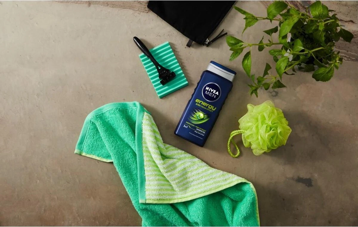 NIVEA MEN Energy - 6x 500 Ml - Voordeelverpakking - Douchegel 2 NIVEA MEN Energy - 6x 500 Ml - Voordeelverpakking - Douchegel - Afbeelding 2