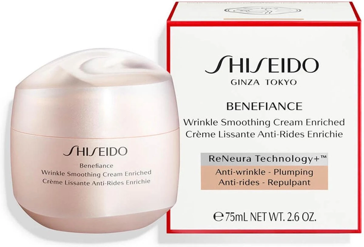 Shiseido Benefiance Wrinkle Smoothing Cream Enriched - 75 Ml - Dagcrème & Nachtcrème In 1 1 Shiseido Benefiance Wrinkle Smoothing Cream Enriched - 75 Ml - Dagcrème & Nachtcrème In 1