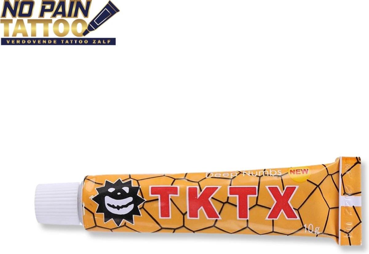 No Pain Tattoo - TKTX - Yellow - Tatoeage - Tattoo - Zalf -verdovende Créme - Tattoo Zonder Pijn - Snelwerkend En Langdurig - 10 G 2 No Pain Tattoo - TKTX - Yellow - Tatoeage - Tattoo - Zalf -verdovende Créme - Tattoo Zonder Pijn - Snelwerkend En Langdurig - 10 G - Afbeelding 2