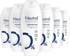 Neutral Sensitive Skin Douchegel - 6 X 250 Ml - Voordeelverpakking -Verzorgingsproducten 1200x954