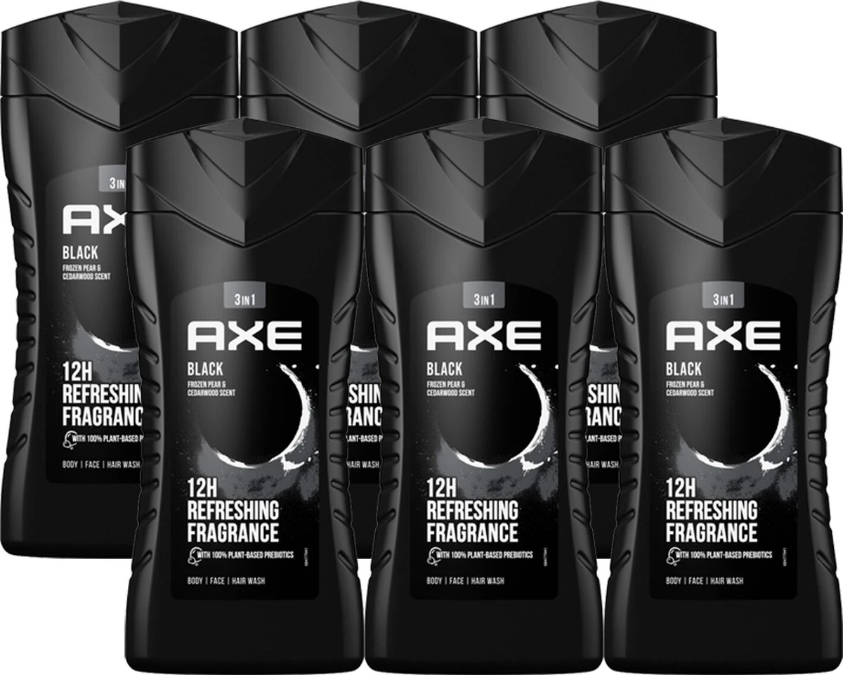 Axe Black 3-in-1 Douchegel - 6 X 250 Ml - Voordeelverpakking 8 Axe Black 3-in-1 Douchegel - 6 X 250 Ml - Voordeelverpakking - Afbeelding 8