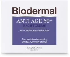 Biodermal Anti Age Nachtcrème 60+ - Nachtcrème Met Niacinamide & Sheaboter - Voedt En Hydrateert Intensief - Nachtcreme Anti Rimpel Voor Vrouwen - 50ml -Verzorgingsproducten 1200x980 2