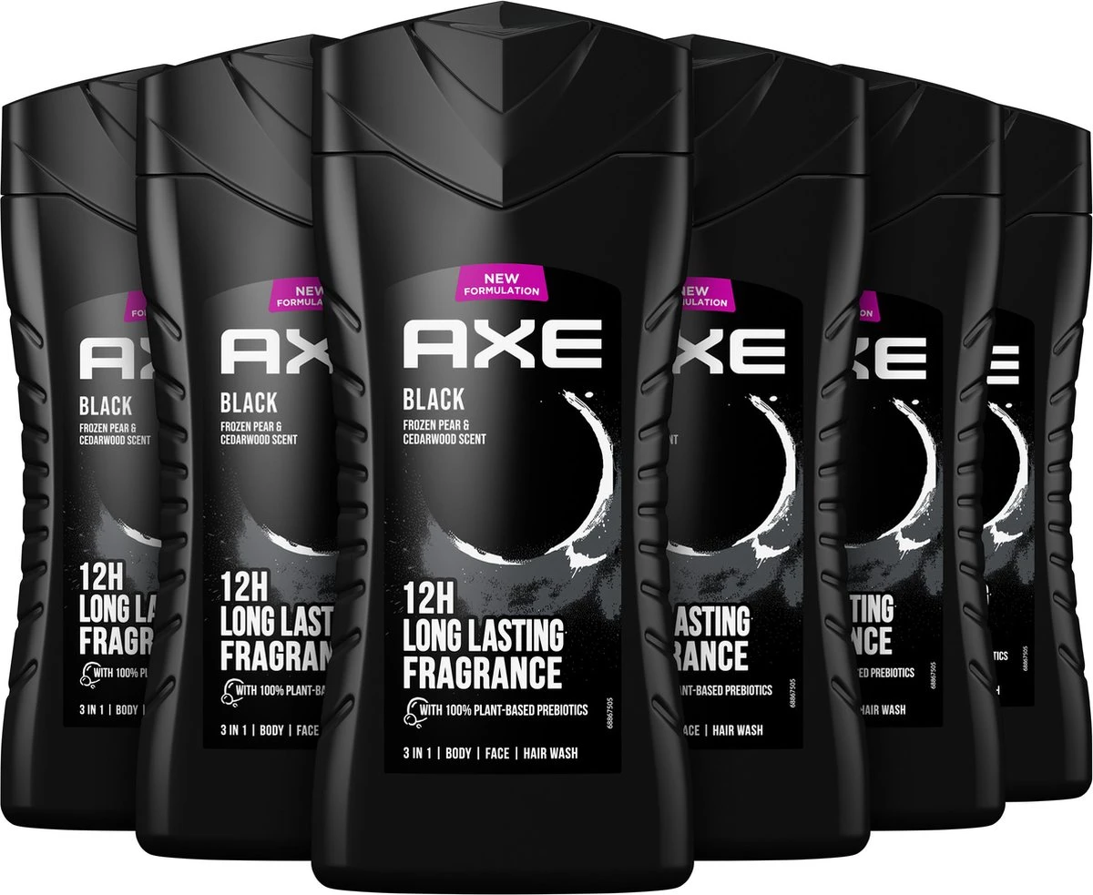 Axe Black 3-in-1 Douchegel - 6 X 250 Ml - Voordeelverpakking 2 Axe Black 3-in-1 Douchegel - 6 X 250 Ml - Voordeelverpakking - Afbeelding 2