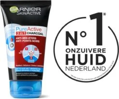 Garnier SkinActive PureActive 3in1 Gezichtsmasker Met Charcoal - 3 X 150 Ml -Verzorgingsproducten 1200x995 3