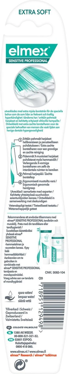 Elmex Sensitive Professional Zachte Tandenborstel Extra Soft - 3 Stuks - Voordeelverpakking 8 Elmex Sensitive Professional Zachte Tandenborstel Extra Soft - 3 Stuks - Voordeelverpakking - Afbeelding 8