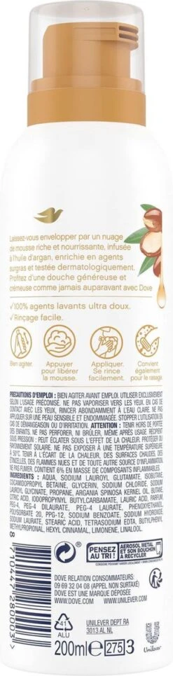 Dove Argan Oil Doucheschuim - 6 X 200ml - Voordeelverpakking -Verzorgingsproducten 307x1200 10