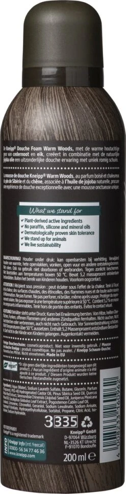 6x Kneipp Men Douche Foam Warm Woods 200ml -Verzorgingsproducten 307x1200