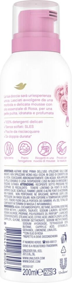 Dove Rose Oil Doucheschuim - 6 X 200 Ml - Voordeelverpakking -Verzorgingsproducten 308x1200 2