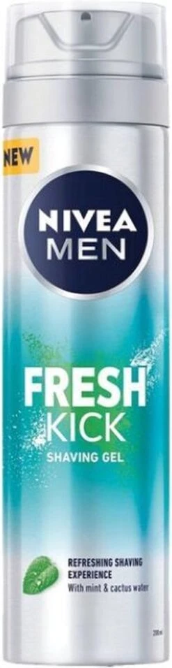 NIVEA MEN Fresh Kick Scheergel - 6 X 200 Ml - Voordeelverpakking -Verzorgingsproducten 310x1200 4
