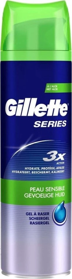 Gillette - Scheergel - Sensitive Gevoelige Huid - 6 X 200 ML - Voordeelverpakking -Verzorgingsproducten 310x1200 5