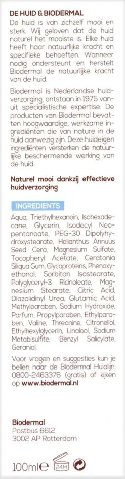 Biodermal P-CL-E Creme - Dagcreme - En Nachtcrème Met Glycerine - Gezichtsverzorging Ondersteunt Natuurlijk Herstel Van De Droge Huid - Droge Huid Gezichtscreme - 100ml -Verzorgingsproducten 315x1200 4