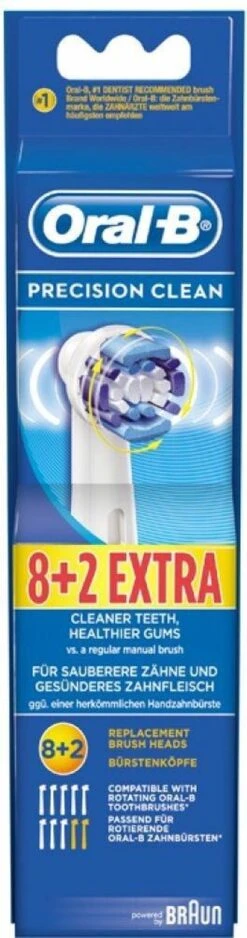 Oral B Oral-B Precison Clean Opzetborstels - 8 +2 Stuks -Verzorgingsproducten 316x1200 2