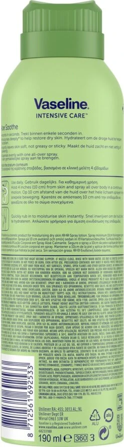 Vaseline® Vaseline Lotion Spray AloeFresh 6 X 190 Ml -Verzorgingsproducten 334x1200