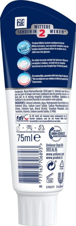 Prodent Whitening System Tandpasta - 12 X 75 Ml - Voordeelverpakking -Verzorgingsproducten 403x1200 7