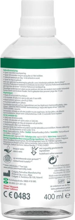 Elmex Mondwater Sensitive Professional - 3 X 400 Ml - Voordeelverpakking -Verzorgingsproducten 410x1200 5