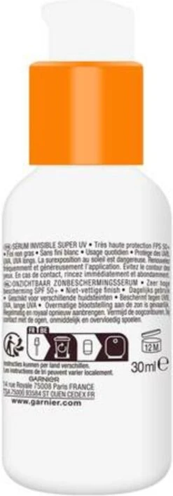 Garnier Ambre Solaire Invisible Super UV Serum SPF 50+ 30 Ml -Verzorgingsproducten 420x1200 1