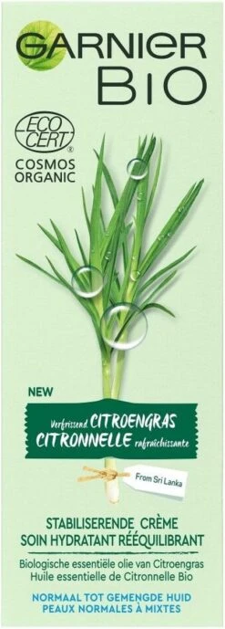 Garnier Bio Dagcrème - 50 Ml - Normale Tot Gemengde Huid - Verfrissend Citroengras 19 Garnier Bio Dagcrème - 50 Ml - Normale Tot Gemengde Huid - Verfrissend Citroengras -Verzorgingsproducten 430x1200 5
