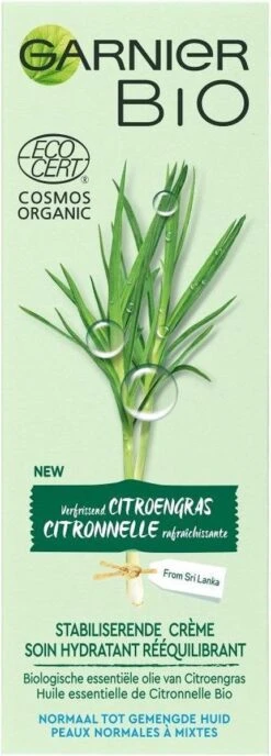 Garnier Bio Dagcrème - 50 Ml - Normale Tot Gemengde Huid - Verfrissend Citroengras 15 Garnier Bio Dagcrème - 50 Ml - Normale Tot Gemengde Huid - Verfrissend Citroengras -Verzorgingsproducten 431x1200