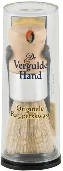 Vergulde Hand Scheerkwast - Voor Kappers -Verzorgingsproducten 443x1200