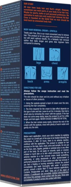 NO HAIR CREW - Ontharingscreme Mannen - Lichaam - Men - Ontharing Mannen 20 NO HAIR CREW - Ontharingscreme Mannen - Lichaam - Men - Ontharing Mannen -Verzorgingsproducten 460x1200 2