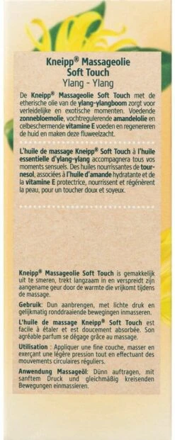 Kneipp Soft Touch - Massageolie - Ylang-Ylang 7 Kneipp Soft Touch - Massageolie - Ylang-Ylang -Verzorgingsproducten 477x1200