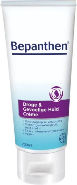 Bepanthen Droge & Gevoelige Huid Creme - Snel Intrekkend En Hydraterend - Met Niacinamide Zonder Parfum - Droge, Gevoelige Huid - 200 Ml -Verzorgingsproducten 501x1200