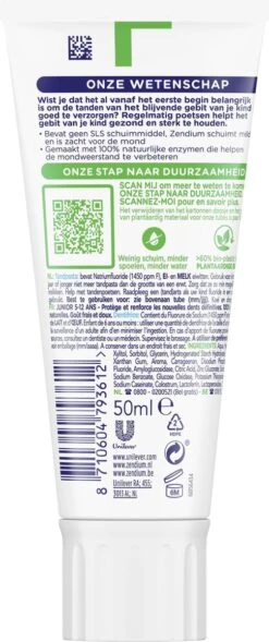 Zendium Junior 5-12jr Tandpasta - 12 X 50 Ml - Voordeelverpakking -Verzorgingsproducten 503x1200 5